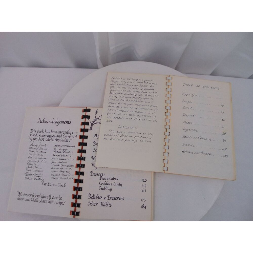 Vintage Overlake Service League Cookbook Bellevue History 1976 Northwest PNW - Picture 15 of 15